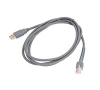 SIXRUN Barcode Scanner USB Cable 2M for Symbol LS2208 | Plug and Play Data Cable, 2.2yd ABS Construction, Replacement Scanner Cord for LS2208AP LS1203 DS6707