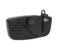 SIXRUN Bluetooth 5.0 Car Speakerphone Kit, 1200mAh Battery | Handsfree Sun Visor Clip, Omni Directional Mic, Vibration Auto Connect, Up to 20Hr Talk Time, for Trucks Buses