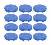 SIXRUN Button Cover for Kailh Cherry TTC Akko Glorious, 25.3mm (Blue) | 12pcs Replacement Cover, 30mm Keyboard Hole Compatible, Frosted Anti-Slip, Fighting Game Accessory