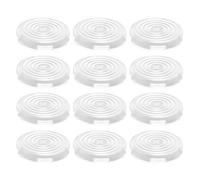 SIXRUN Button Cover for Kailh Cherry TTC Akko Glorious, 25.3mm (White) | 12pcs Replacement Cover, 30mm Keyboard Hole Compatible, Frosted Anti-Slip, Fighting Game Accessory