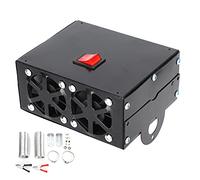 SIXRUN Car Heater Warmer Defroster 600W Portable Fast Heating in 5 Seconds with Silent Fan for Car Defrosting and Heating 12V 24V Iron Material (24v)