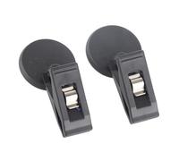 SIXRUN Car Suction Cup Holder, Strong Adhesive Ticket Clamp for Windshield Dashboard, with ABS Material for Home Office Use (Black)