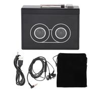 SIXRUN Cassette Player, MP3 Tape Player with Auto Reverse and FM Radio, USB Cassette to MP3 Converter for Vintage Music Enthusiasts and Tape Digitizing (A)