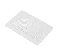 SIXRUN Circle Quilting Ruler, Clear Acrylic Sewing Ruler with Half Fold Design, 7.87 X 5.39in for Circle Cutting Measuring Marking and Quilting Sewing