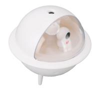 SIXRUN Desk Humidifier, Desk Humidifier Portable Large Mist Output with Colorful Light White 350ml Mini Humidifier for Office Bedroom