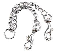 SIXRUN Double Head Dog Leash, Aluminum Alloy with Lead for Walking Two Dogs, 40cm Length, Ideal for Active Dogs (Assorted Color)