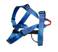SIXRUN Downhill Safety Belt, High Strength Polyester with Adjustable Waist and Leg Connection for Outdoor Rock and High Altitude Activities (Blue)