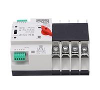SIXRUN Dual Power Automatic Transfer Switch 4P Automatic Transfer Switch AC400V PC and Silver Millisecond Switching Manual or Auto Operation for Homes Factories Labs (50A)