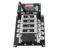 SIXRUN Dual Power Automatic Transfer Switch, PC Flame Retardant Transfer Switch AC400V 17KA with Millisecond Switching Auto Manual Modes for Factories Shopping Centers (100A)