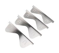 SIXRUN Easy Modern Stainless Steel Stove Guard 13.78-27.56 in Adjustable Cooking Tabs Cover, 2 Pairs -Fillers