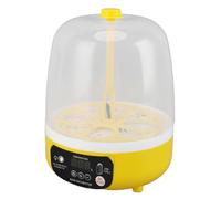 SIXRUN Egg Incubator Fully Automatic 6 Eggs Poultry Hatching Machine with Digital Temperature Control and Auto Turning for Eggs Duck Quail (Auto Turning)