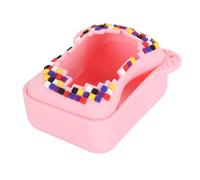 SIXRUN Electronic Pets Travel Storage Bag Bitzee Digital Pet Protective Case with Carrying Strap for On-The-Go (Pink)
