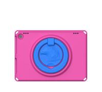 SIXRUN EVA Shockproof Case for Fire HD10 2021 2023 (Rose Red) | Washable Tablet Protector, Rotating Folding Stand, Drop Protection up to 10m, Precise Cutouts, Lightweight 319g