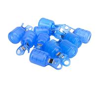SIXRUN Fishing Hook Cover, EVA Hook Protector for Squid Jigs and Fishing Hooks, 10 Pack with Hanging Buckle, Helps Prevent Scratches and Bending for Anglers (L)