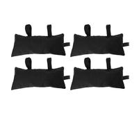 SIXRUN Flood Barrier Sand Bag, Thicken Organic Silicone Canvas Sand Bag for Flood Control, 4 Pcs (Black)