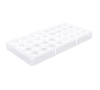 SIXRUN Food Grade Chocolate Mold, Multi Purpose Baking Tray 27.5x13.5cm | Flexible PE Plastic, Odor Free, Easy Release, Fits Homemade Desserts, Soap, and Candle Making