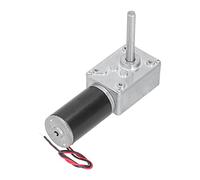 SIXRUN Gear Motor Steel Copper Brass Gear Reducer DC12V DC24V Self Locking Mini Electric Motor with D Type 8 X 51mm Output Shaft for Automation Control Industrial Drive (DC12V 80RPM)