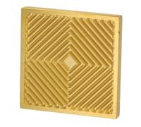 SIXRUN Ice Cube Stamp Copper Ice Press Craft Modern Cube Maker Design Tray 5 Second Side Imprint Easy Clean for Cocktail Bartenders Home Bar Party Drinks (A03)