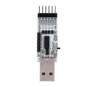 SIXRUN Industrial USB to TTL Serial Converter with 343G Chip, Adjustable Voltage DIP Switch, Overcurrent Protection for Embedded Systems and Development Boards