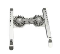 SIXRUN Laptop Cooling Stand, Aluminum Alloy Height Adjustable Foldable | Non-slip Silicone Pads, Improved Ventilation, Lightweight ABS Build, School Office Desk
