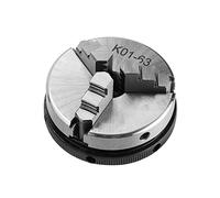 SIXRUN Lathe Chuck, 3 Jaw Self Centering for Woodworking and Metal Turning, Durable Tool for Air Handling with 63mm Diameter
