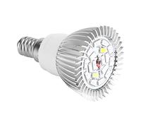 SIXRUN LED Grow Light Bulb, Aluminum Material, 18W 18 LED Beads, E27/E14/GU10 Socket, for Indoor Gardening, Hydroponic Garden, Greenhouse Planting (E14)