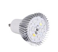 SIXRUN LED Grow Light Bulb, Aluminum Material, 18W 18 LED Beads, E27/E14/GU10 Socket, for Indoor Gardening, Hydroponic Garden, Greenhouse Planting (GU10)