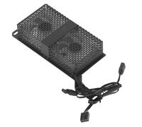 SIXRUN Memory Active Heatsink, ARGB Synchronized Dual Fans (Black)