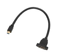 SIXRUN Mini DisplayPort to DisplayPort Adapter, 8K 7680x4320 60Hz 1.4 | 1.4 8K HD Resolution, 30cm Short Tether Cable, Audio & Video Passthrough, Computer Monitor Projector Connection