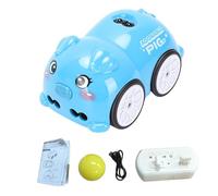 SIXRUN Mini RC Drift Car, Interactive Rechargeable Remote Control Toy with 4 Modes Follow Escape Line Tracking Auto Demo for Kids Toddlers (Blue)