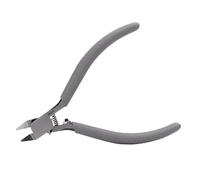 SIXRUN Model Pliers, Ultra Thin Single Side Cutter with Non Slip Handle for Precision Model Building and Electronics Repair Tools (Grey Pliers)