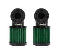 SIXRUN Motorcycle Air Filter 28-48mm Universal for Moped Scooter ATV | Dirt Bike Air Cleaner with Double Layer Steel Mesh, Adjustable Clamp, Oil Resistant Rubber, Bend 90 Degree, Fits , High