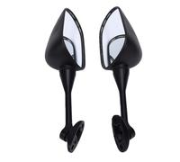 SIXRUN Motorcycle Rearview Mirrors Black Plastic Glass Adjustable Side Mirror Pair M10 Thread Replacement for CBR600RR CBR1000RR 2004 to 2007 Street Riders