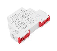 SIXRUN Multifunction Time Relay with LED Indicator 0.1s to 10 Days Adjustable Delay AC DC 12V 240V 16A Timer Relay for DIN Rail Industrial Control
