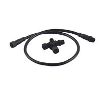 SIXRUN NMEA 2000 Drop Backbone Cable with T-Connector Marine Network Cables 0.5m 5 Pin M12 IP67 for Lowrance Simrad Networks