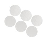 SIXRUN Non Slip Cushion Pad, 6PCS Round Nylon PP Chair Cushion Grippers 6cm 2.4in, Self Adhesive Hook Pads with Soft Brush Grip for Chairs Beds Tables (White)