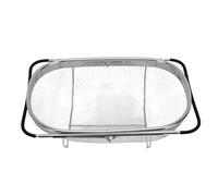 SIXRUN Over the Sink Colander, Expandable Stainless Steel Fine Mesh