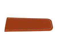 SIXRUN Pan Handle Cover PU Leather Pot Handle Protective Cover Non Slip Anti Scald Grip Lightweight 14 G Universal Fit for Cast Iron Skillet Frying Pan Home Cooking (Brown)