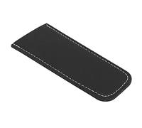 SIXRUN Pan Handle Cover PU Leather Pot Handle Protective Cover Non Slip Anti Scald Grip Lightweight 14 G Universal Fit for Cast Iron Skillet Frying Pan Home Cooking (Black)