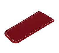 SIXRUN Pan Handle Cover PU Leather Pot Handle Protective Cover Non Slip Anti Scald Grip Lightweight 14 G Universal Fit for Cast Iron Skillet Frying Pan Home Cooking (Red)