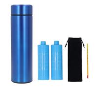SIXRUN Pen Cooler,Stainless Steel Long Lasting Cooling Insulated Bottle for Outdoor Features Stylish Design and Compact Size Keep Your Items Cool Ideal for Travel and On The Go Use (Blue)