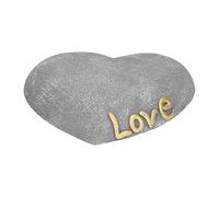 SIXRUN Pet memorial stone heart shaped resin garden gravestone for