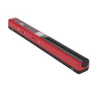 SIXRUN Portable Handheld Image Scanner, 900 DPI A4 Document Scanner No Driver Required with 32GB SD Card for Business Home Office (Red)