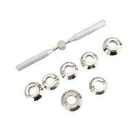 SIXRUN Professional Watch Back Case Opener, Metal Tool with 7 Dies for Easy Watch Repairs at Home or in Shops