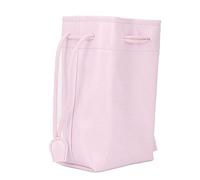 SIXRUN PU Leather Drawstring Pouch Bag Portable Organizer Instant Camera and Accessories Storage for Kids and Travelers (Roseate)