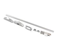 SIXRUN Push Rod Lock, Aluminum Alloy Push Bar Lock with Stainless Steel Latch, Under 80N Opening Force, 200000 Cycle Use, 90 Minute Fire Resistance for Hotels Factories Malls (Single Locking Point)