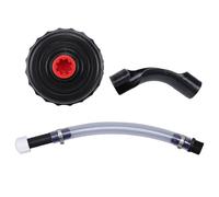 SIXRUN Racing Fuel Filler Hose Kit, Premium PVC Pressure Proof High Temperature Resist for Tractor VP 3 5 5. Gallon Jugs