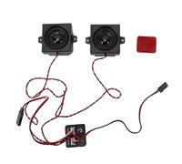 SIXRUN RC Car Engine Sound Module, Variable Frequency Engine Simulator with Dual 8 Ohm 5W Speakers for Remote Control Model Cars