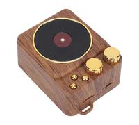SIXRUN Retro Bluetooth Speaker, Portable Wireless Speaker with Magnetic Back and Vintage Knobs, 5W Full Range for Home Office