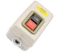 SIXRUN Self Locking Power Push Button Switch 3P AC 380V Heavy Duty Motor Control Switch Direct Wiring for Industrial Equipment